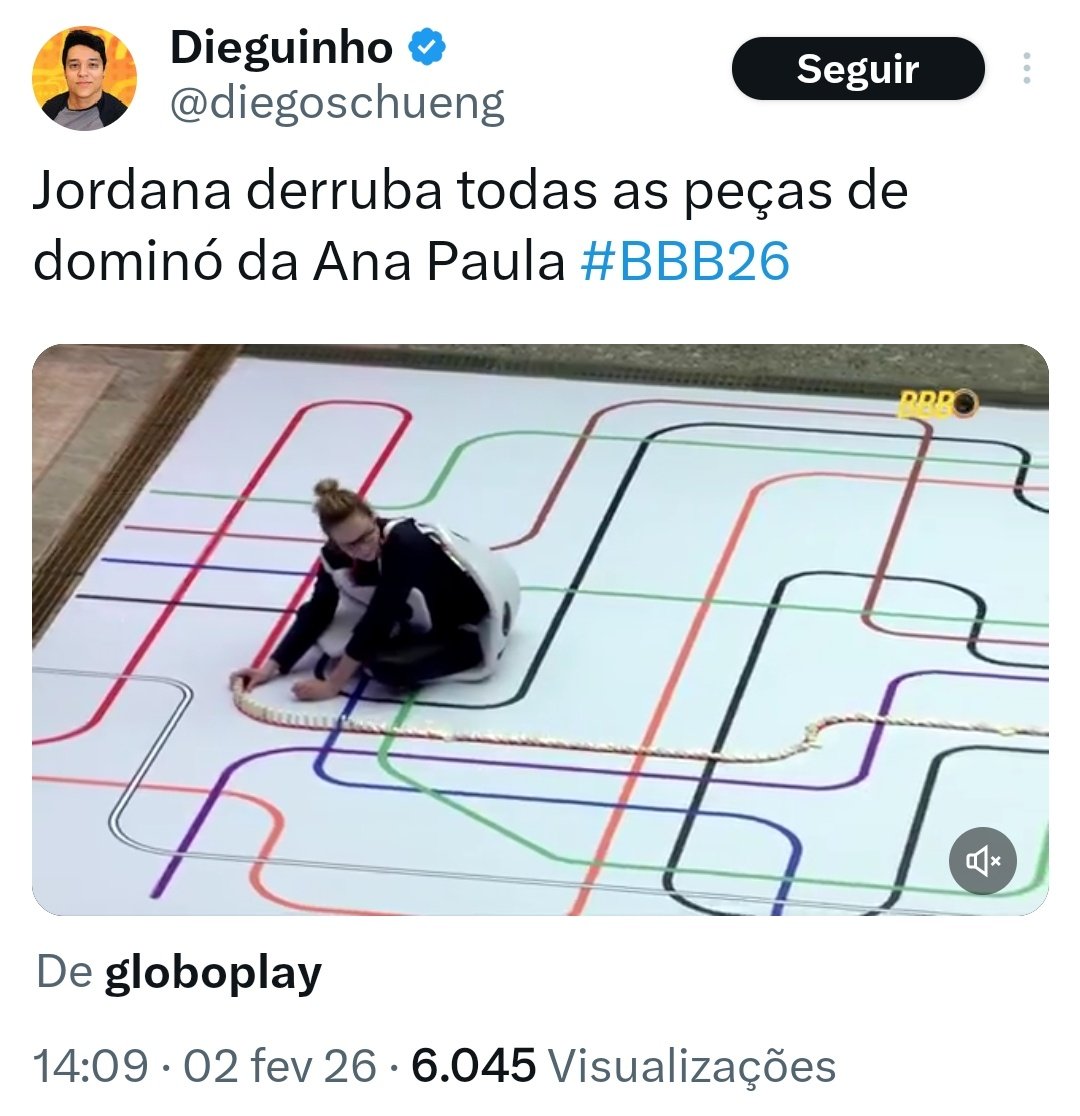 <a href="/diegoschueng/">Dieguinho</a> Dieguinho, isso que você falou teria algum fundamento se:

– 99% dos perfis que falam de BBB não estivessem, desde antes do início do programa, já alinhados com a Ana Paula.
– 99% das postagens desses perfis não fossem exclusivamente para enaltecer a Ana Paula e ridicularizar,