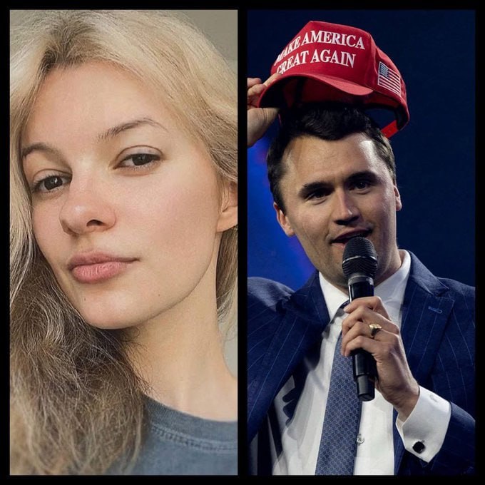 SaveAmericaNew's tweet image. Give me a THUMBS-UP👍, if you are still thinking of Iryna Zarutska and Charlie Kirk.