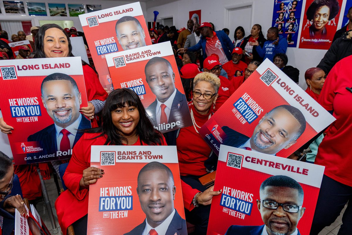 Meet the newest members of Team:WORK! 🚨🔥

Jay Philippe, Carlton Bowleg, Mike Holmes, Darvin Russell, Rick Fox, Dr. S. Andre’ Rollins, Julian Gibson, Gadville McDonald, Janice Oliver, Dr. Charlene Reid, Jamal Moss and Shanendon Cartwright, M.P.

#MoreFire #WeWorkForYou #FNM