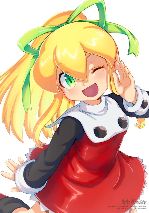 Roll has something to tell you! #MegaMan #ロックマン