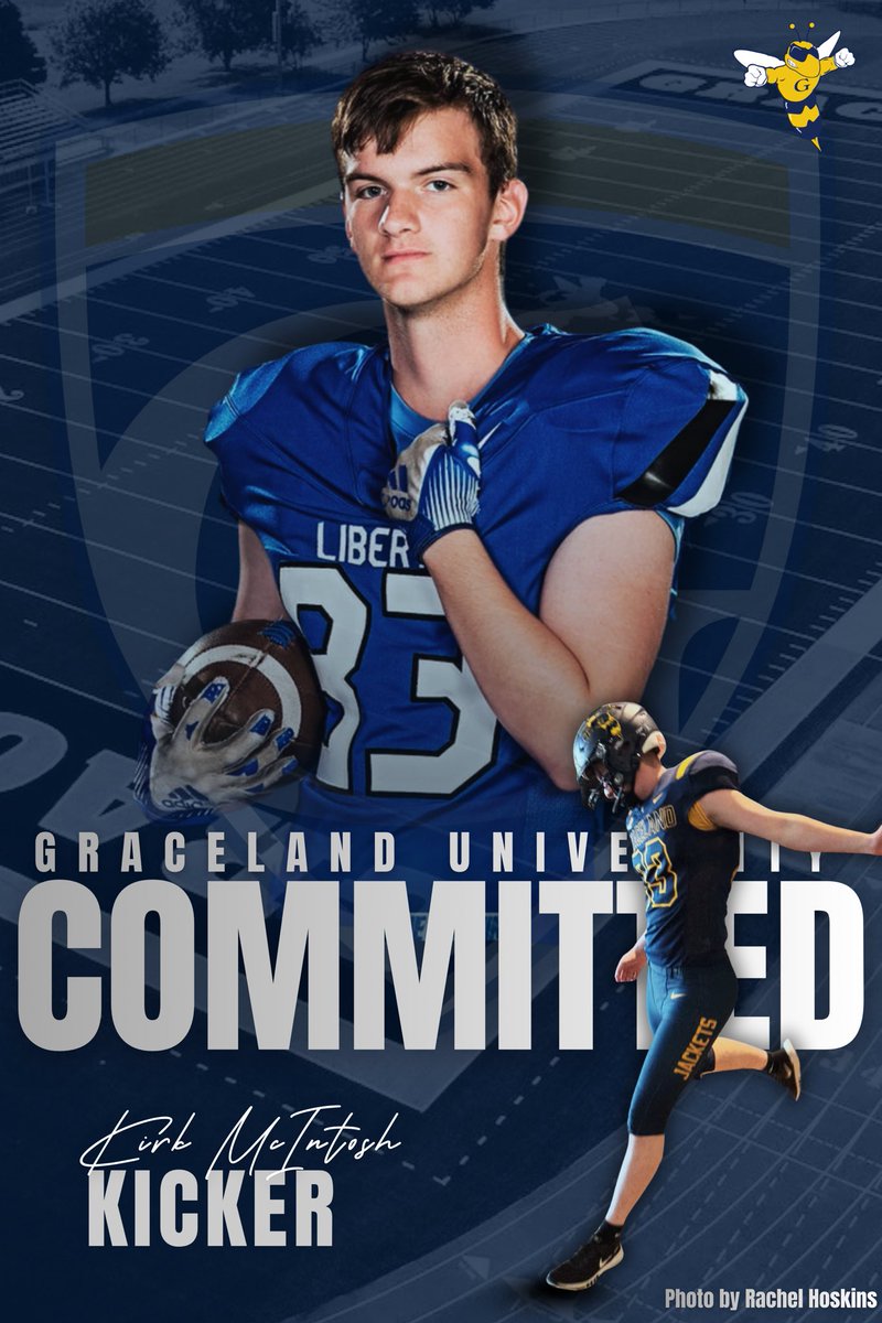 KirkMcIntosh83's tweet photo. Blessed to announce my commitment to Graceland University! Thankful for my family, coaches, and teammates who made this possible! #BAMILY26 @GracelandFB @CoachStaback @CoachFrigon @JaysFootball @ColeMallan @TheGodfather_O @CoachDBO_GU https://t.co/VPvG3irAiQ