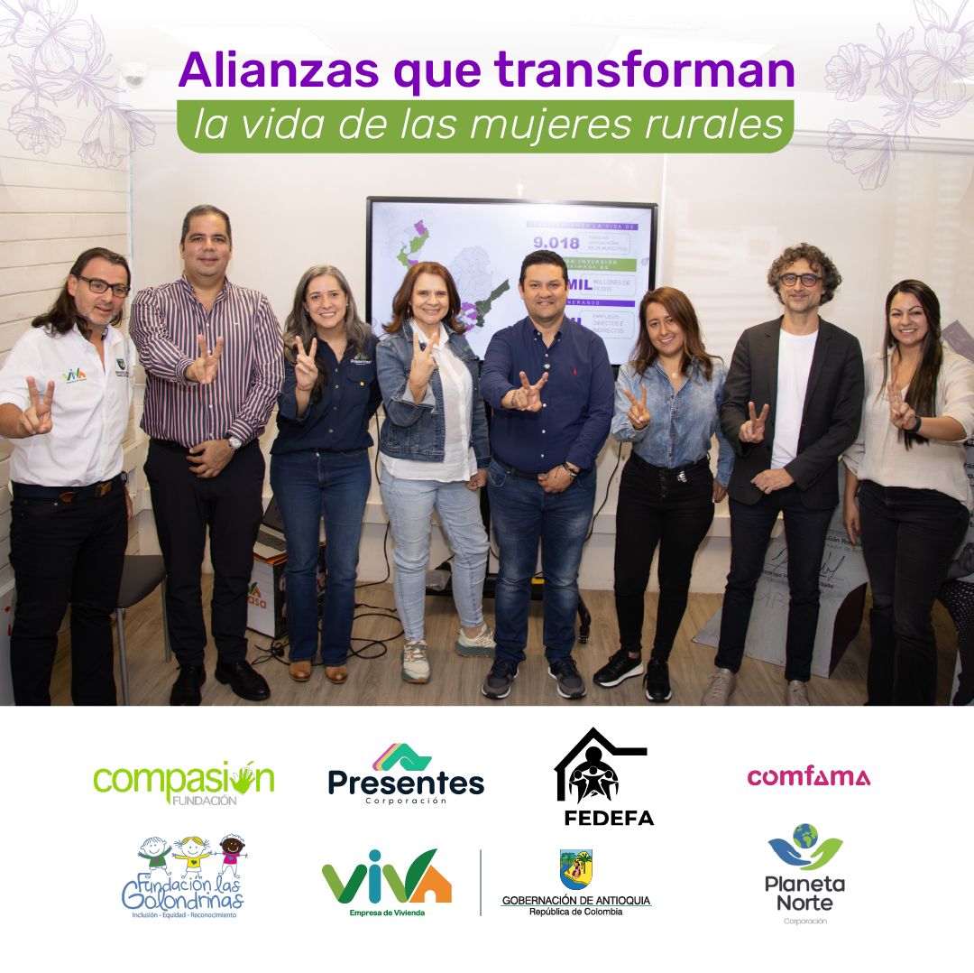 🤝 Cuando las alianzas se hacen realidad, la vida cambia.

Hoy anunciamos la alianza público-privada “VIVA mi casa mejorada para ellas”, una apuesta que une esfuerzos de la Gobernación de Antioquia, VIVA, Comfama y las fundaciones aliadas para transformar las viviendas y el