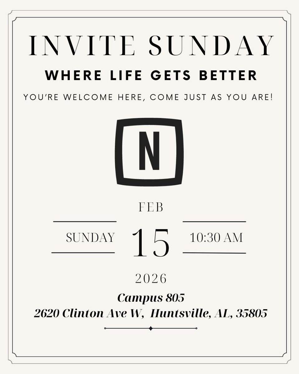 TheNetHsv's tweet photo. Hey Huntsville! The Net Community Church has a very special service coming up on February 15th that we would LOVE for you to be a part of! Childcare will be provided and there will be donuts, coffee, amazing worship, and an encouraging message by our lead Pastor Rob Hall! 💙 https://t.co/NwhpvEdPsN