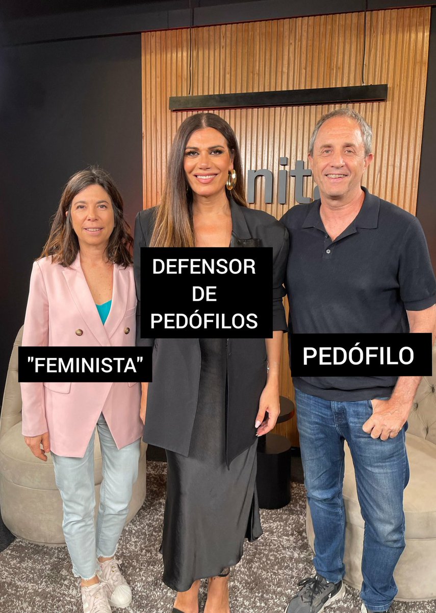 luisrodriguezrm's tweet photo. Y NUNCA TE OLVIDES:

Uno de los tipos de esta imagen, justificó la "pornografía infantil" en un medio de comunicación, el otro tipo justificó a los pedófilos también en un medio de comunicación, la que se hace la "feminista" los defiende.

Así funciona el periodismo pedofilia. 🤢 https://t.co/1CSM9gPJWG