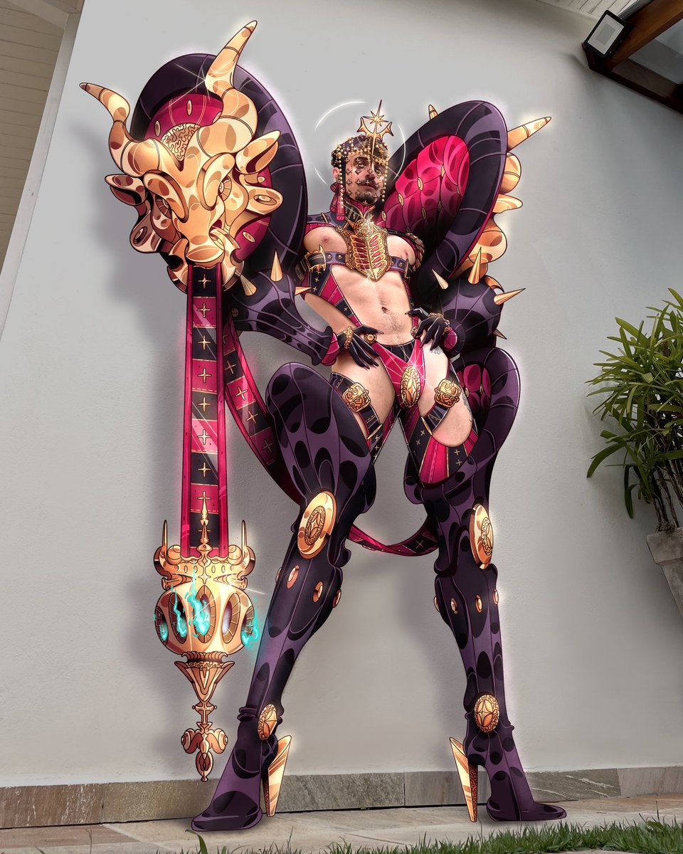 QuimeraVermelha's tweet photo. me vs my art https://t.co/qzClDF5KIN