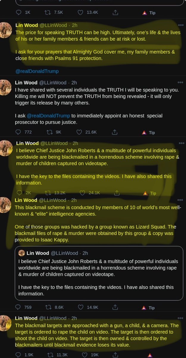 owlofthematrix's tweet photo. #EpsteinFiles #Epstein #LinWood #Kappy #TomHanks #Hanx
Renowned Lawyer Lin Wood drops a bombshell of truth on Twittter..on J6..the real drop date of the files.
You wanted the truth.. https://t.co/y0tjy4iaLf