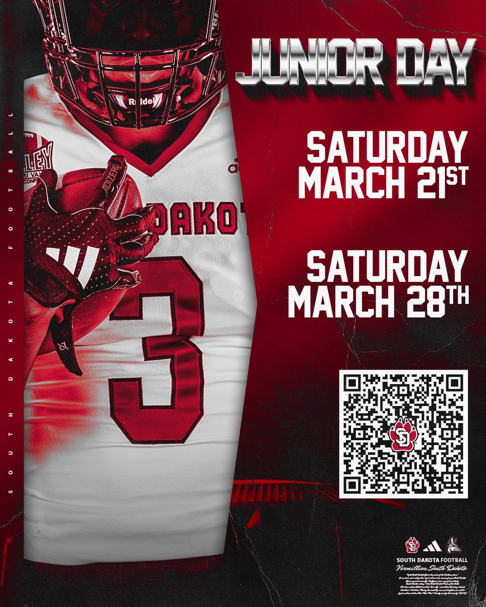 Thank you <a href="/CoachNelsonUSD/">Nathan Nelson</a> and <a href="/Coach_TMorrison/">Tim Morrison</a> for the Junior Day invite. Excited to get on campus! <a href="/SDCoyotesFB/">South Dakota Football</a>