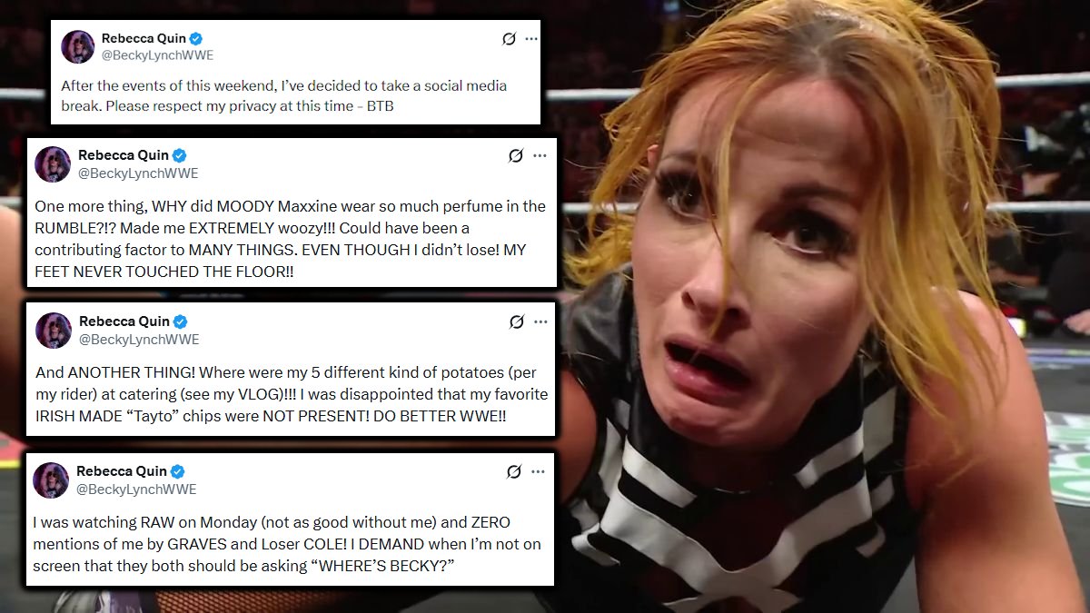 Becky Lynch's social media break lasted 54 minutes 😂