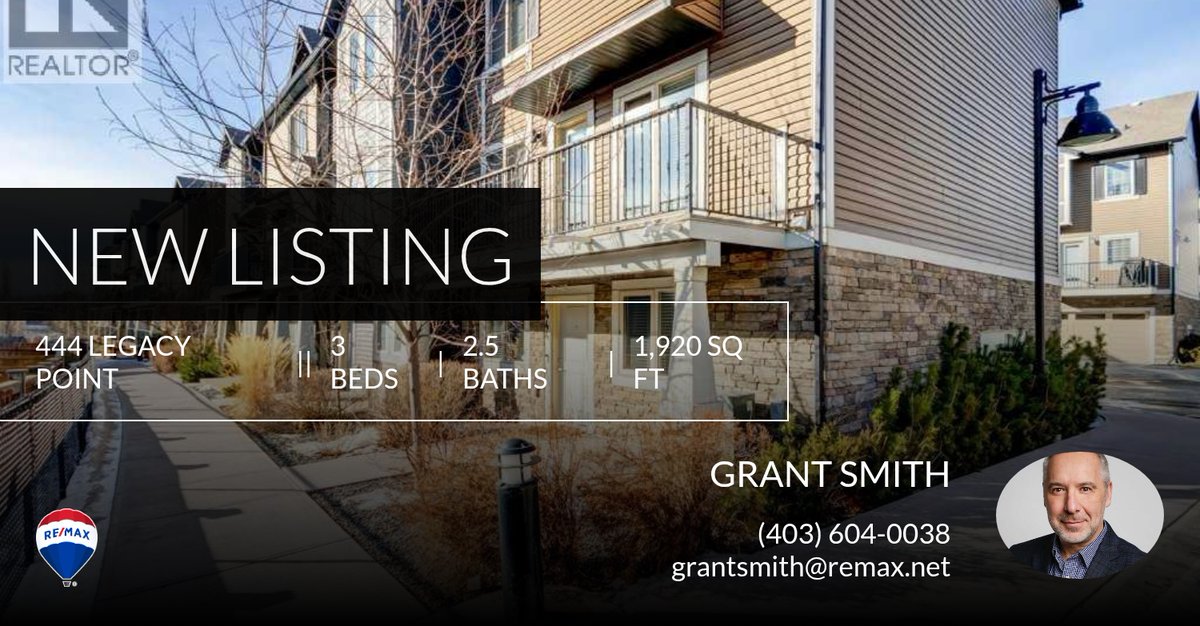 GrantESmith's tweet photo. 📍 New Listing 📍 Take a look at this fantastic new property that just hit the market located at 444 Legacy Point in Calgary. Reach out here or at (403) 604-0038 for more information

Grant Smith
grantsmith@remax.net
(403)604-0038 https://t.co/Qc8EJa6dxs https://t.co/sHzZIEzBrp
