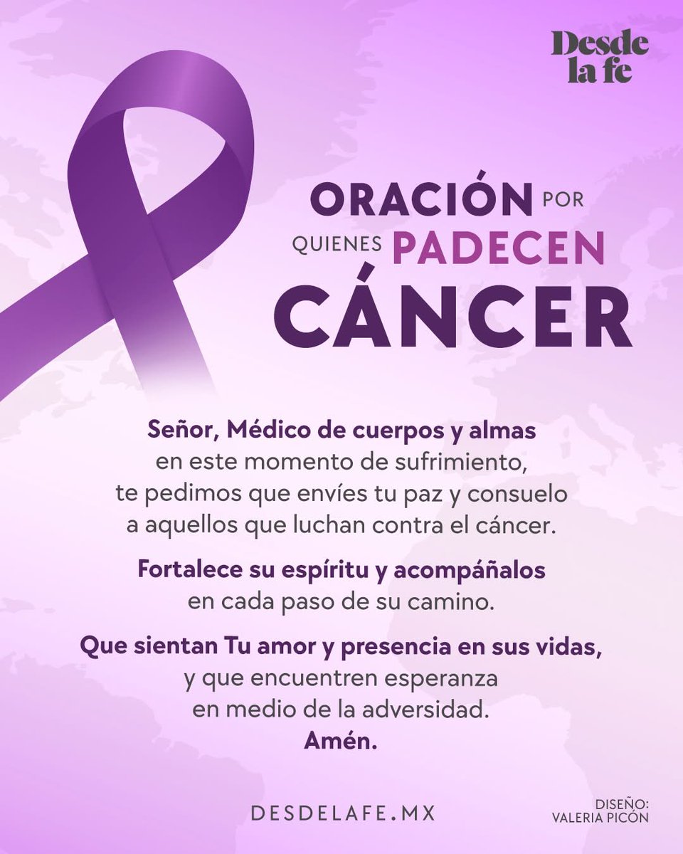 kireinajito's tweet photo. 🟣DÍA MUNDIAL CONTRA EL CÁNCER 

Pidamos por quienes luchan contra esta enfermedad, por sus familias y médicos que les acompañan. 

https://t.co/k5xG6zZEBP

#DíaMundialContraelCáncer #PapaLeónXIV #Intenciones 
#DesdeLaFe https://t.co/I9OoqMxN01
