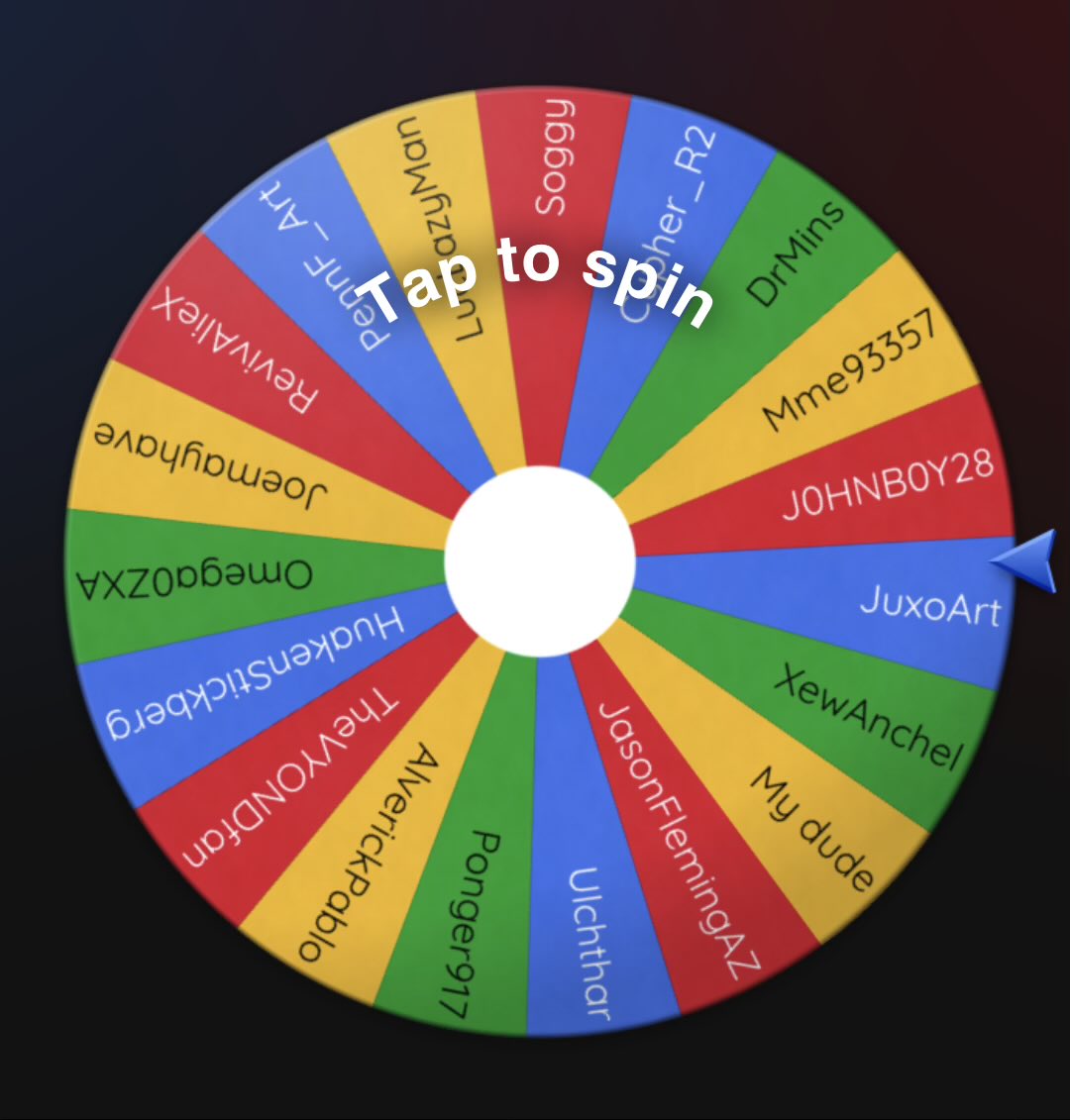 Now that the deadline has passed, I will be selecting the 3 winners shortly via spinning the wheel below. 

They will be revealed when the prizes have been completed. Thank you to everyone that joined, I wasn’t expecting so many submissions!