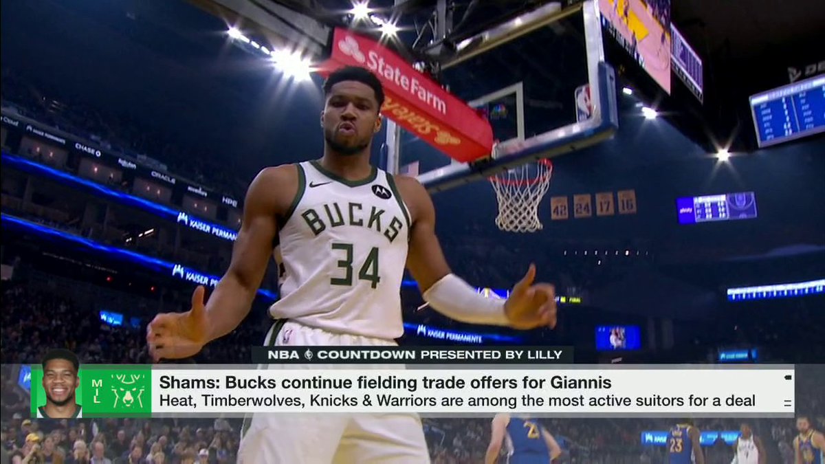 Trade buzz surrounding Giannis is heating up 👀

@ShamsCharania shares the latest 🙌 https://t.co...