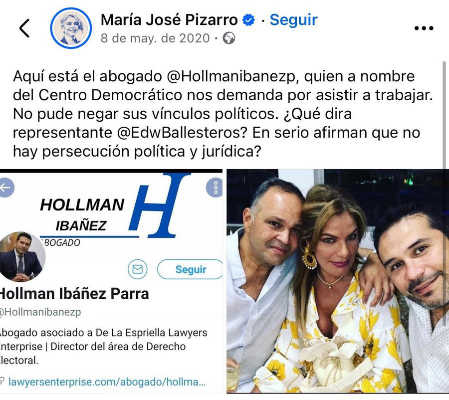 nometiente2's tweet photo. Este es el conjuez que le negó la participación a @IvanCepedaCast en la consulta, se llama Hollman Ibáñez y vean amigo de quien en esa foto y adicionalmente al parecer de @ABDELAESPRIELLA .

Al parecer el @CNE_COLOMBIA quiere darle un golpe a la democracia y pareciera que ya tiene presidente electo.