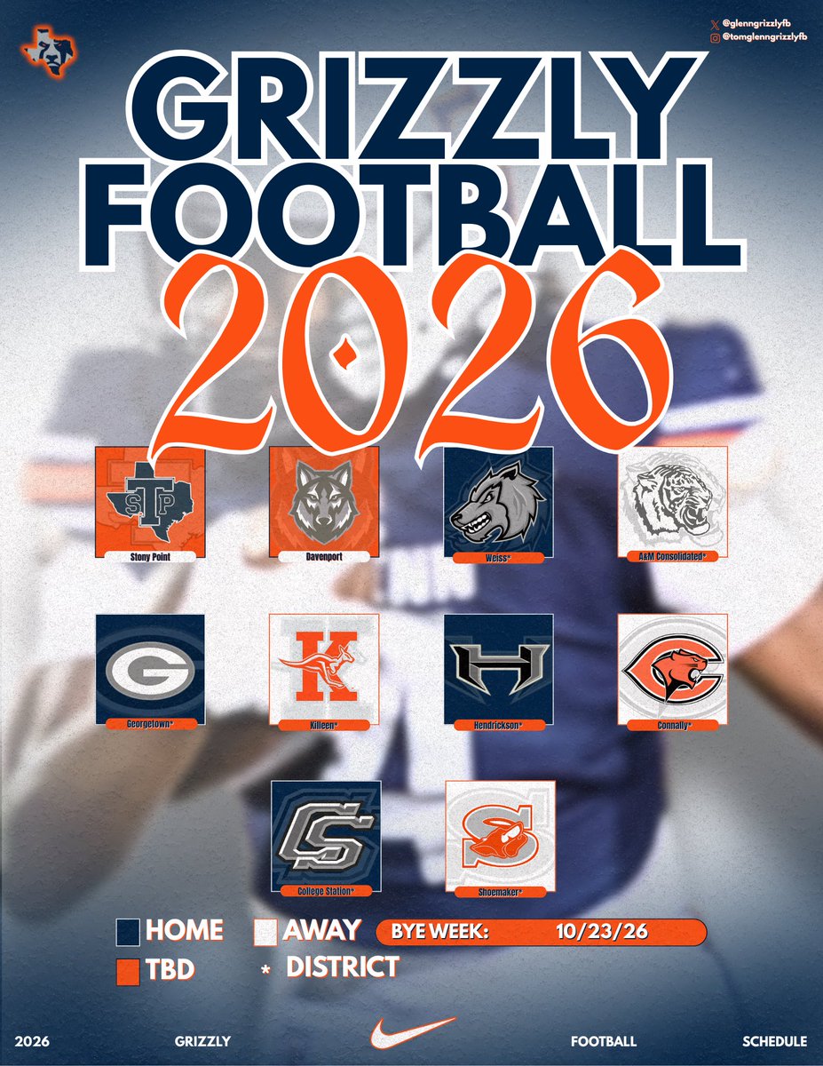 Tom Glenn Grizzly Football tweet media