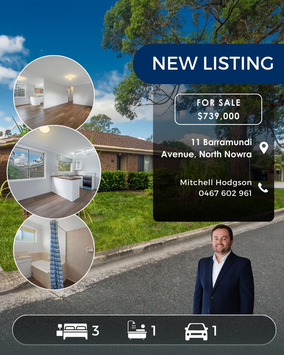 Integrity2003's tweet photo. ✨NEW LISTINGS ✨
Swipe to view some of our recent listings!

📍 12 Olympic Drive, West Nowra 
https://t.co/b2SptrJjXO 

📍 11 Barramundi Avenue, North Nowra 
https://t.co/kQ3fZeDByz 

📍 9/96 Jerry Bailey Road, Shoalhaven Heads
https://t.co/e3QZlfiXvk https://t.co/mZG7ElVEoA