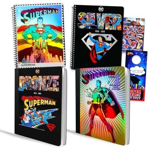 SupermanHomepge's tweet image. These #Superman #notebooks and notepads are fun, functional, fashionable and perfect for use at school, at home, in the office, or anywhere your heart desires: buff.ly/JJIn1qp