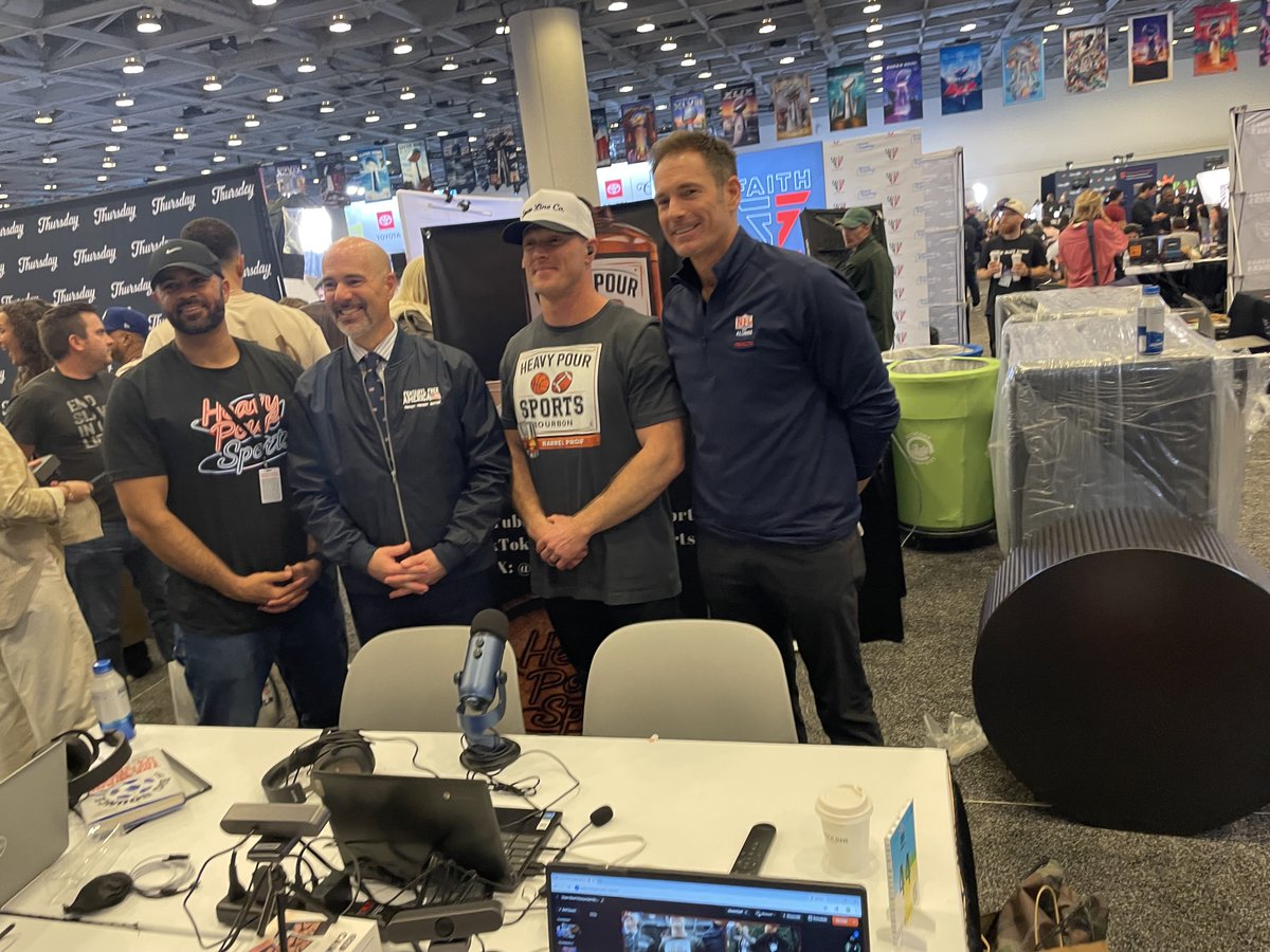 DEAHQ's tweet photo. #DEA Administrator Cole sits down with @borderrivalsHPS to spread the word that #OnePillCanKill and to join DEA in the fight to save lives.

#SBLX Radio Row #JoinTheFight #FentanylFree #OnePillCanKill #nflalumnihealth @nflalumnihealth https://t.co/Qsktge6A3S