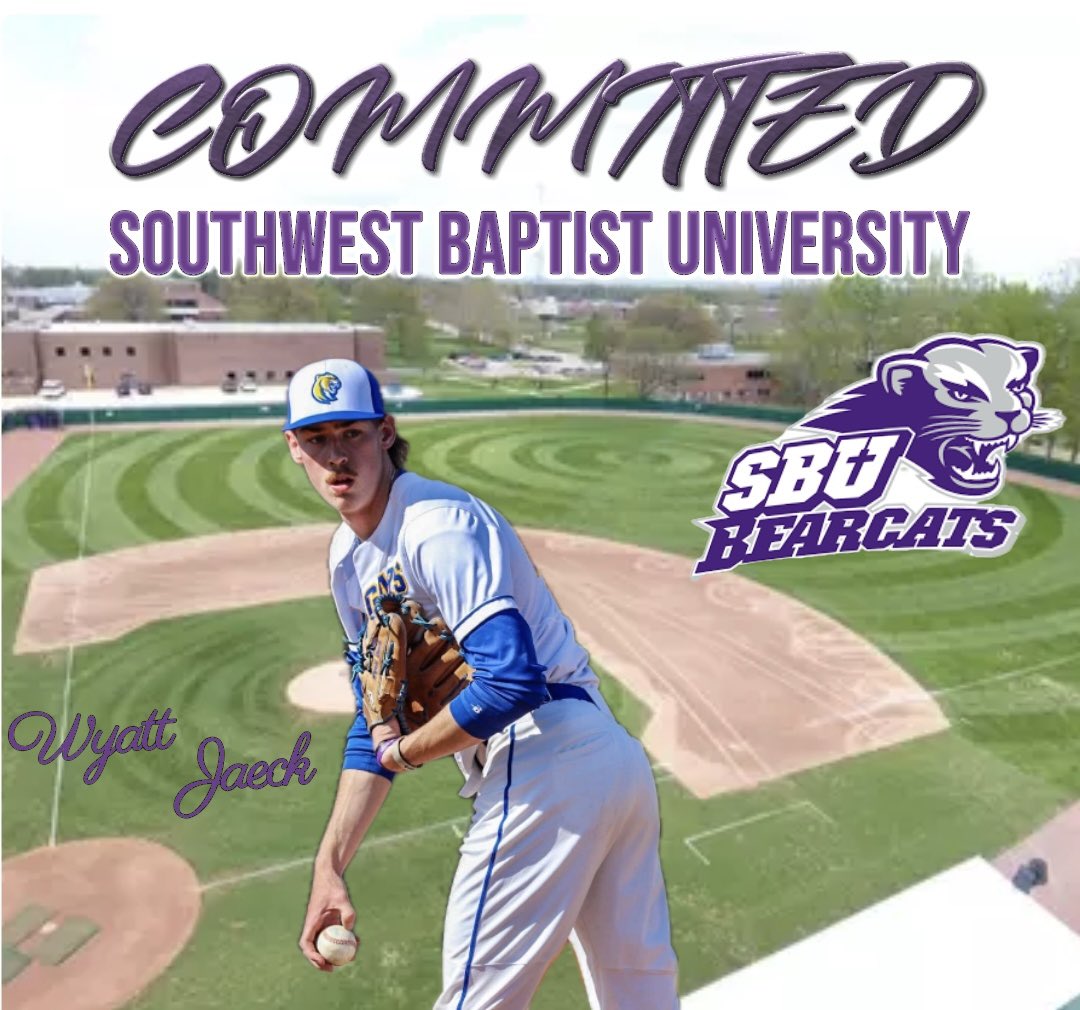 I’m blessed to announce I’m continuing my baseball career at Southwest Baptist University. I want to thank Coach Kelley from ICC and Coach Miner and Coach Bradley from SBU for the opportunity. I want to thank God for this opportunity because without him none of this is possible.