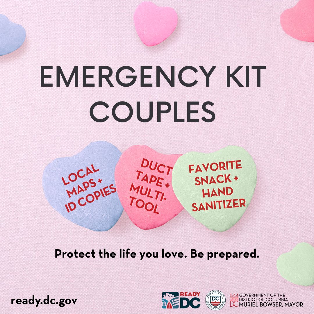 Couples who plan together… worry less together. Take time to prepare for emergencies with your loved ones. 

Visit ready.dc.gov to learn more.