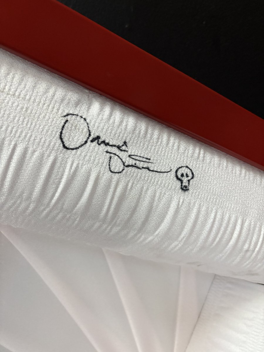 DioMotley's tweet photo. So the fun part about doing my work, is sometimes you get fun souvenirs. Like this casket from Grave Conversations signed by one of my favorite actors that now lives in my “living” room https://t.co/GG5M3fe7eF