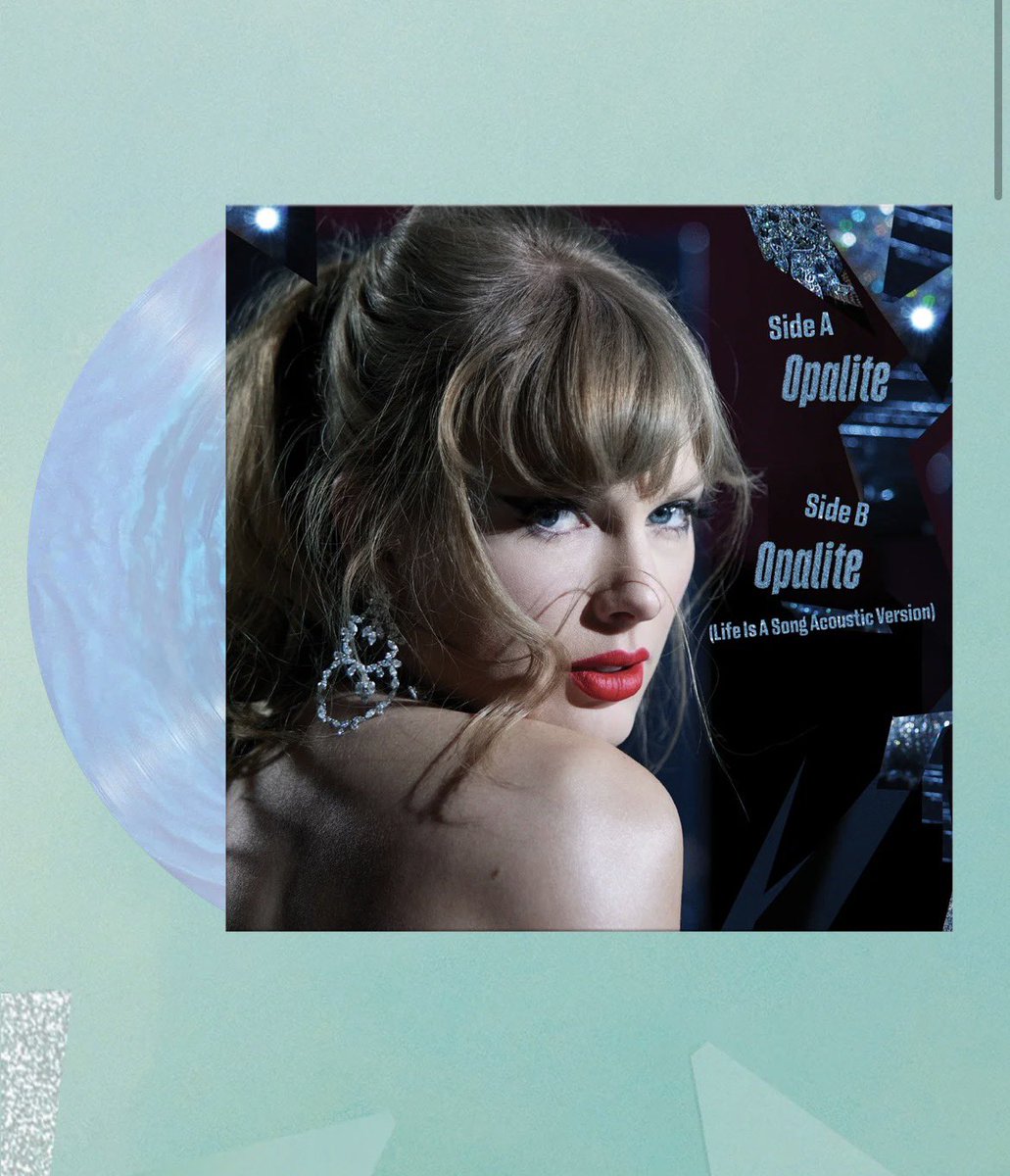 taylorswiftbr's tweet image. 🚨 Taylor Swift lançou o vinil da música “Opalite” em sua loja oficial!