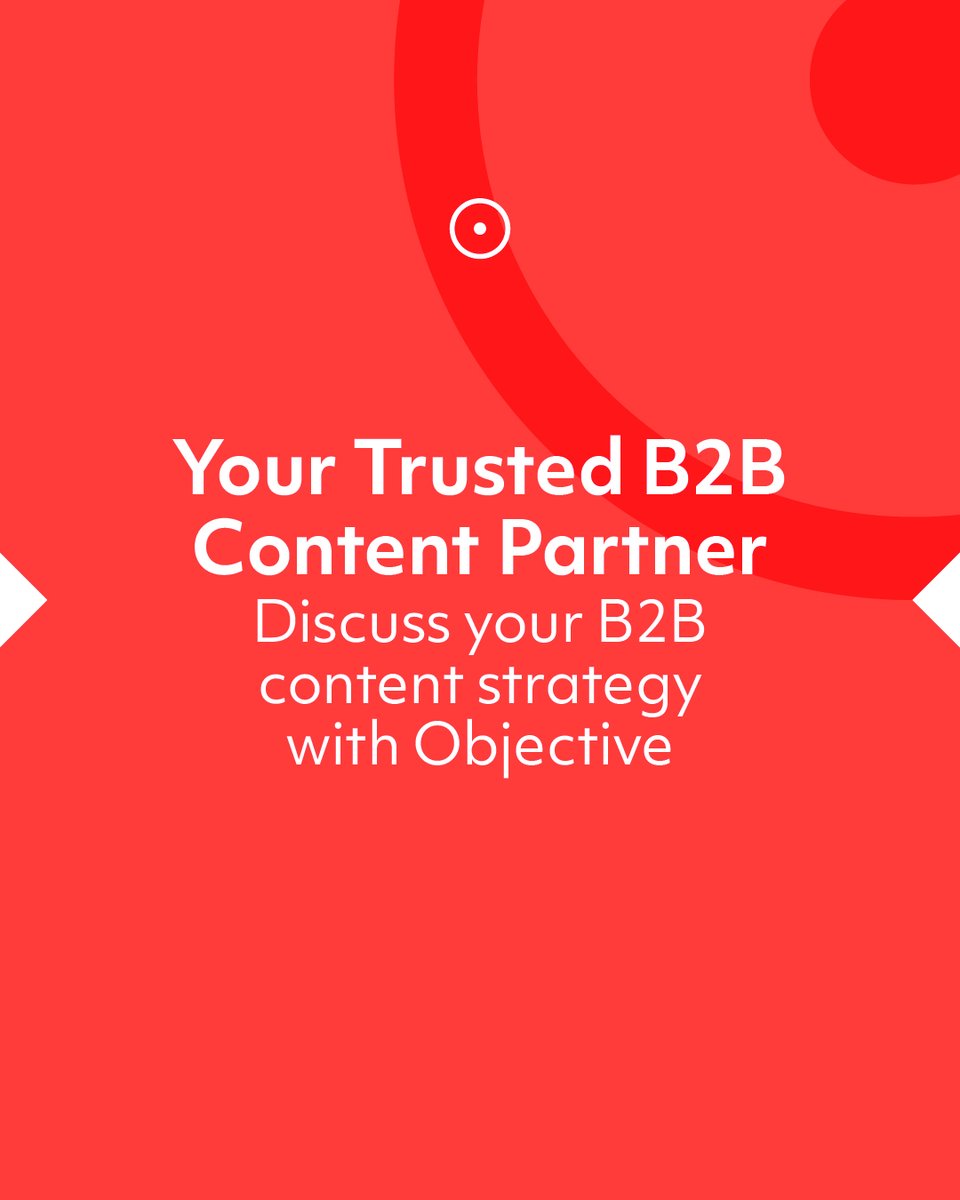 Objective - B2B Marketing Agency tweet media