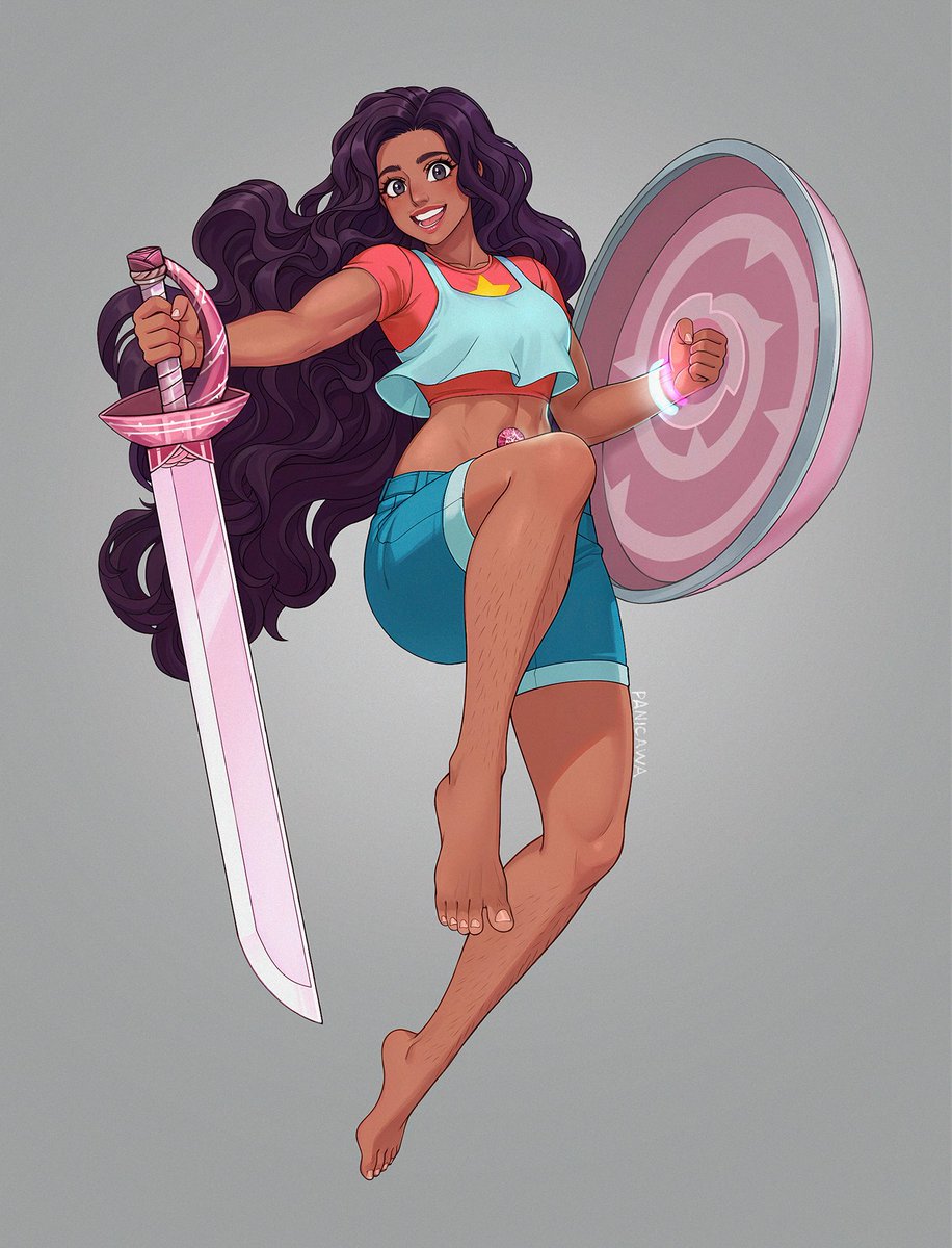 panicawa's tweet photo. Stevonnie 🗡️🛡️ #StevenUniverse https://t.co/h0w76tx2Lc