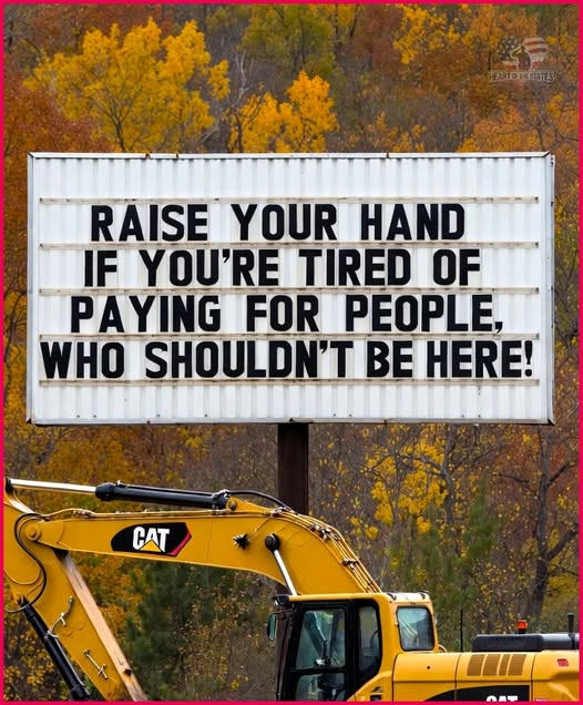 I am sick of my own government taking money from my family to give it to people who should not be here!