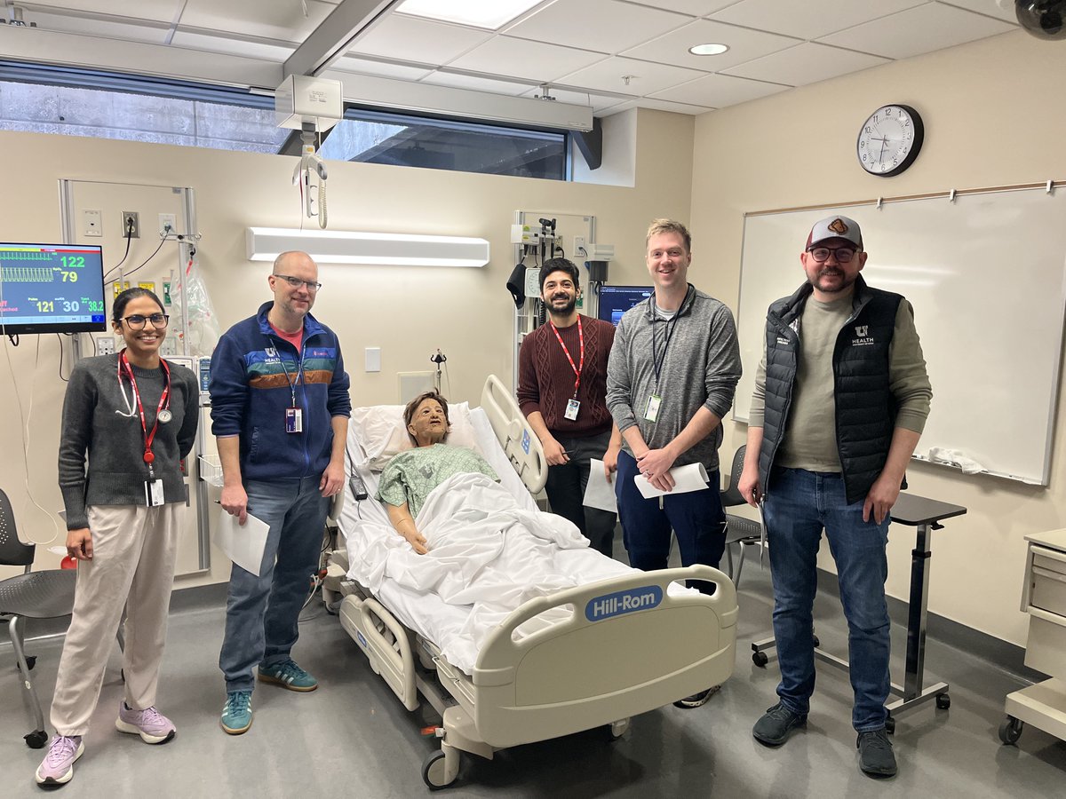 UUIDFellowship's tweet photo. On Monday the fellows participated in a hands-on training at the SIM center followed by lunch at The Point.

The College of Nursing Simulation Center is an innovative and high-tech hub for experiential learning. The fellows are able to see less common cases. #uofutahidfellowship https://t.co/tNf6LEKy9B