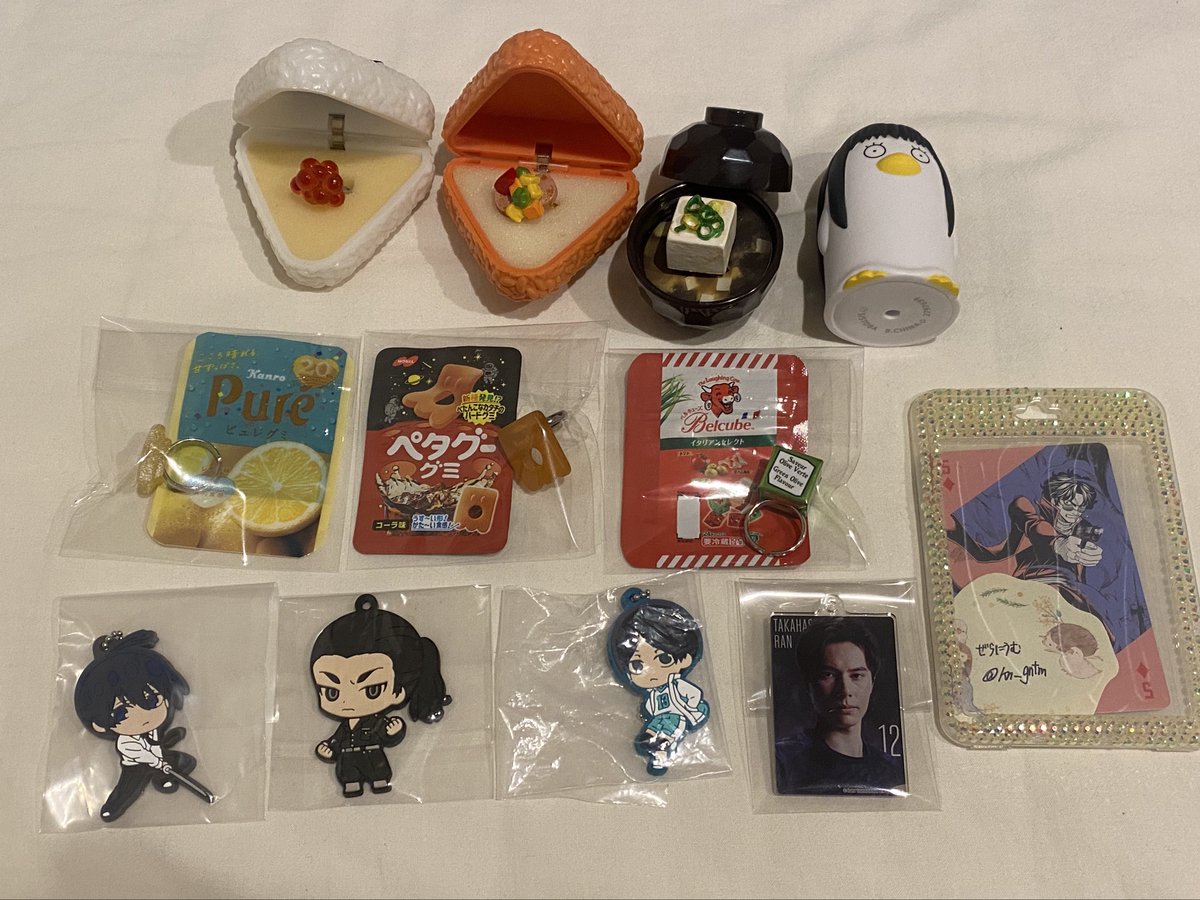 kn_gntm's tweet photo. 交換 譲渡 ガチャガチャ めじるしアクセサリー つまんでつなげてマスコット HUNTER × HUNTER 銀魂 DEATHNOTE チェンソーマン 鬼滅の刃 シナモン サンリオ ハイキュー でふぉラバ まちぼうけ すわらせ隊 おねむたん

譲)画像1〜3
求)画像4またはALT記載のもの

ALTに詳細記載
お気軽にお声がけ下さい https://t.co/B9ZMMafYIN