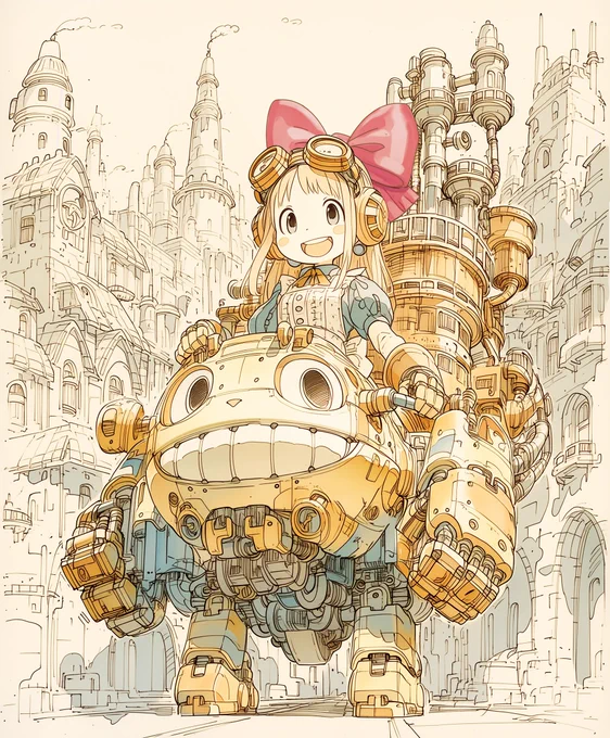 Alice in Steampunk world #猫とスチームパンク のコメントは順に対応しています。もう少しお待ちください