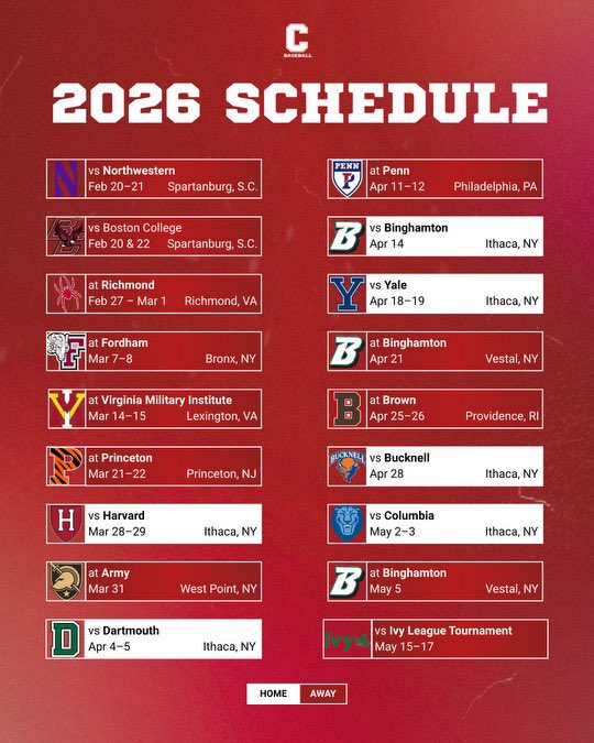 Cornell Baseball tweet media