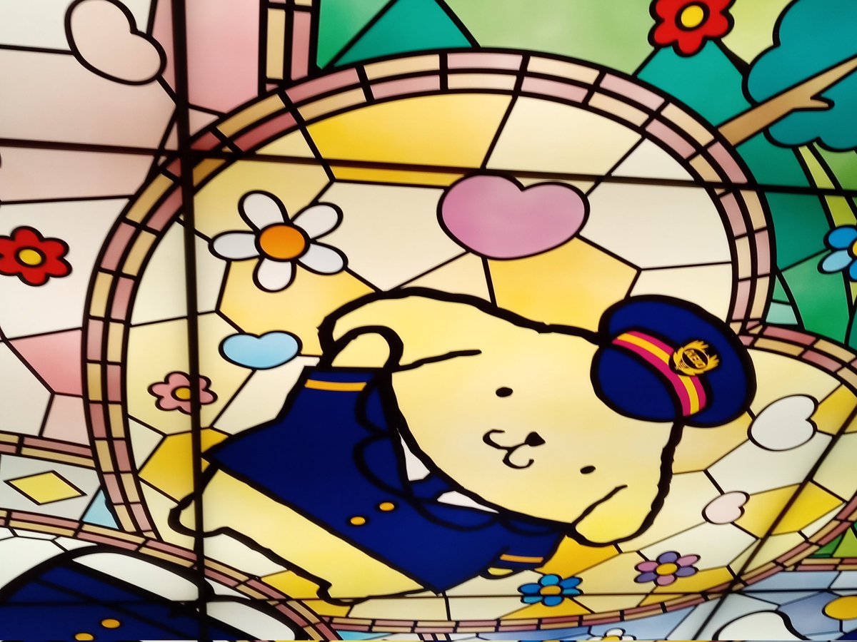 おはようございアース🌍♡ ポムポムプリンラッピング山手線 乗りました