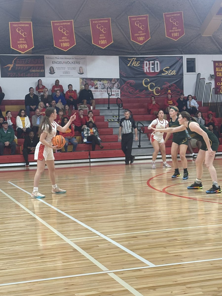 CCCMarauders's tweet photo. And we’re underway from the Cavallaro Dome with Lady Marauder action against Shorecrest in the 2A District Semifinal! 💪 🏀 

#GoMarauders 🟡🔴

@Biggamebobby 
@FryeChuck https://t.co/wul1bkHIpw