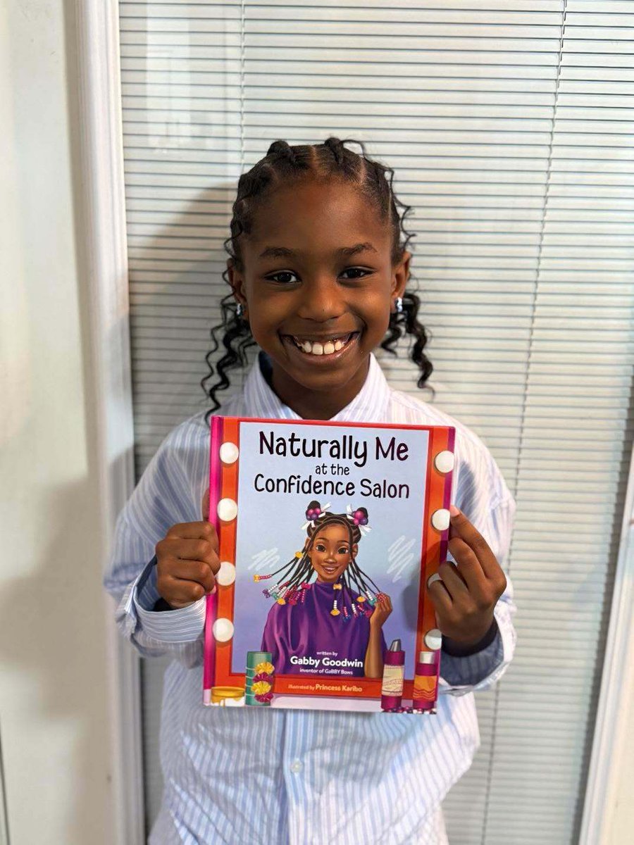 Naturally Me at the Confidence Salon helps little girls embrace their beauty, love their curls, and dream big. 💜

Grab your copy today: gabbybows.com/pages/naturall…

#NaturallyMeAtTheConfidenceSalon #GabbyGoodwin #GabbyBows #ConfidenceByGabby #HairBooksForGirls #BooksThatEmpower
