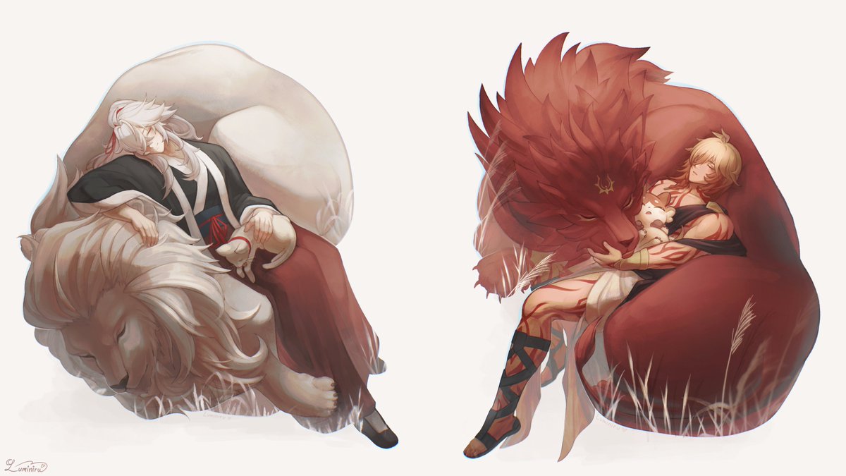 sleepy lion cubs ♡ 

#jingyuan #mydei