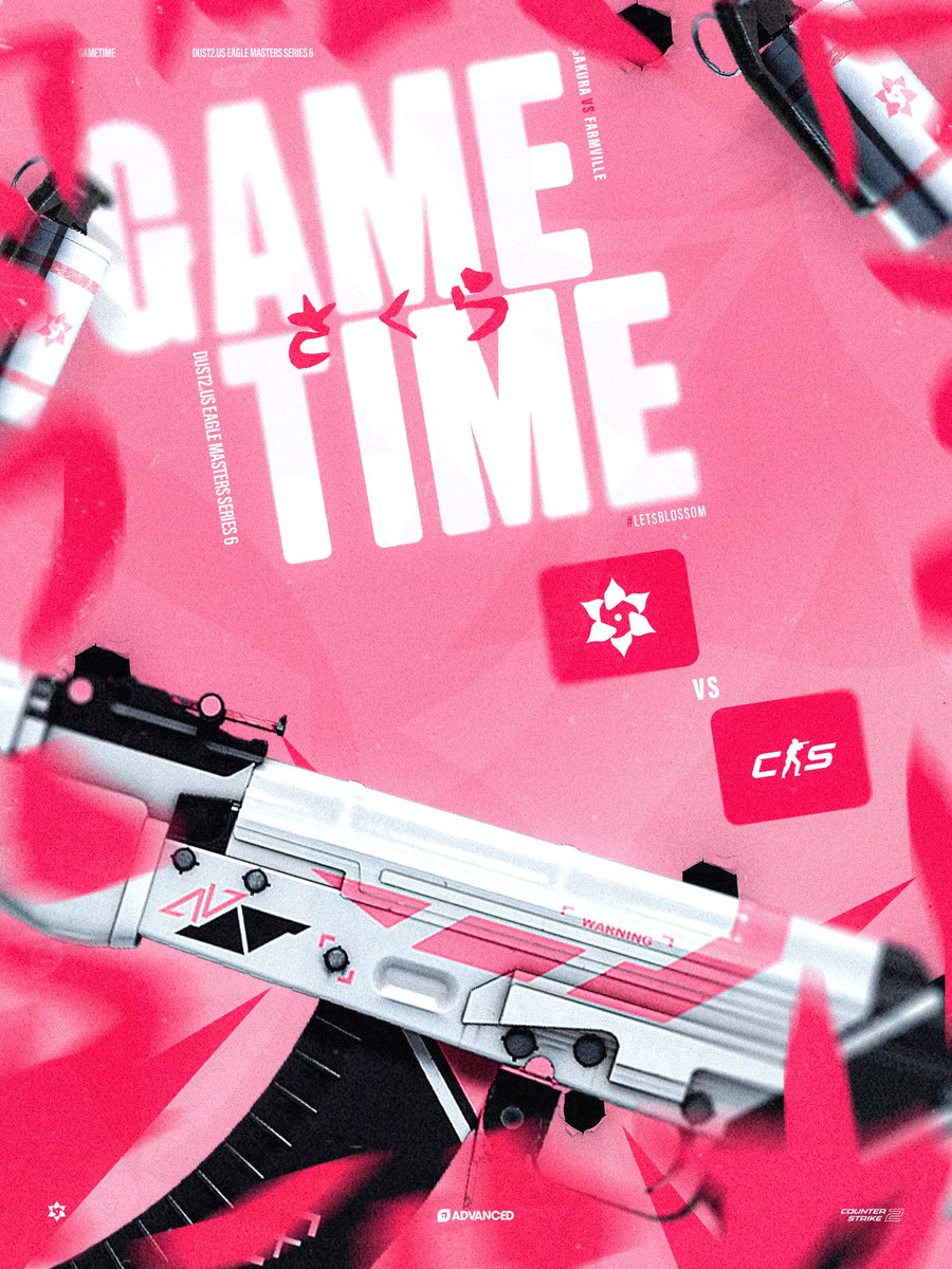 SakuraGGz's tweet photo. A bit late but it's game time, part 1. We have our first of 2 matches tonight, starting off against FarmVille for Dust2 Eagle Masters!
#LetsBlossom🌸 https://t.co/4zmaGvkUZI