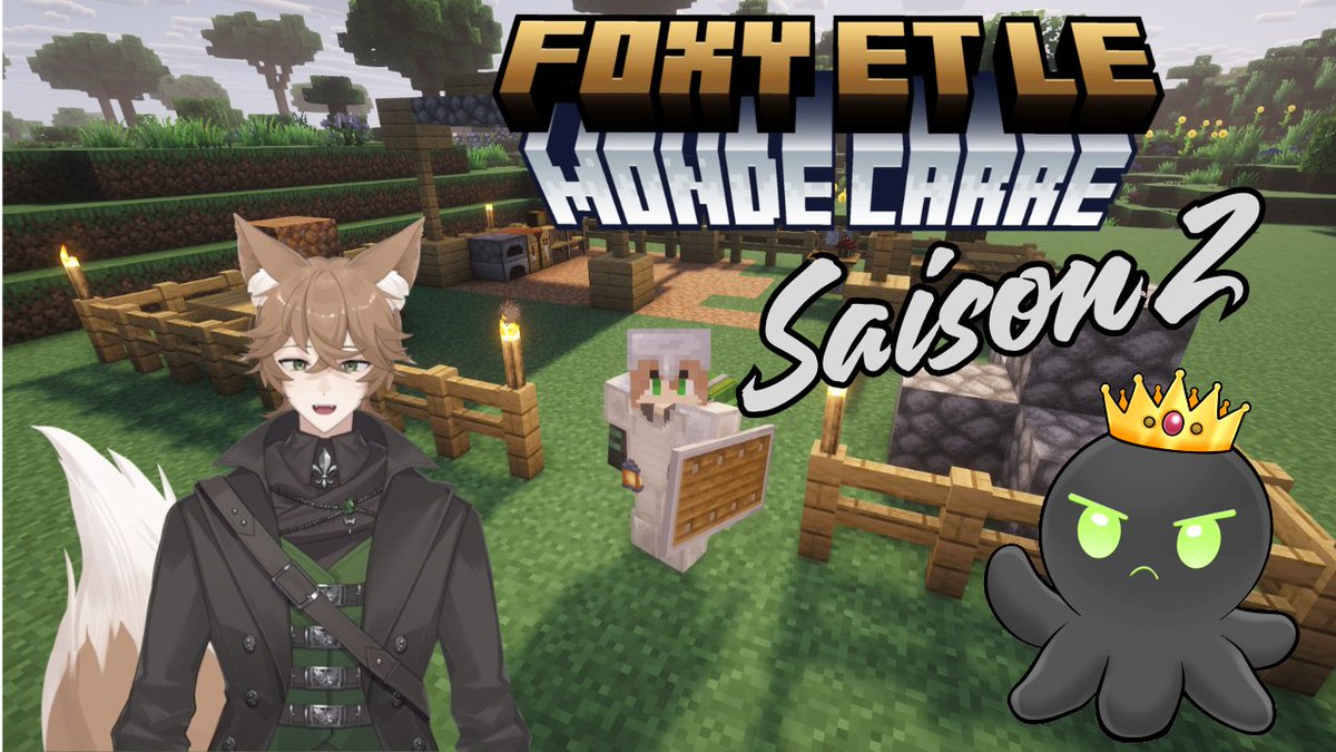 [18+FR] 🦊Foxy et le Monde Carré PT5 il est temps de continuer la Colonie🐙 !discord twitch.tv/flunky_silverf…