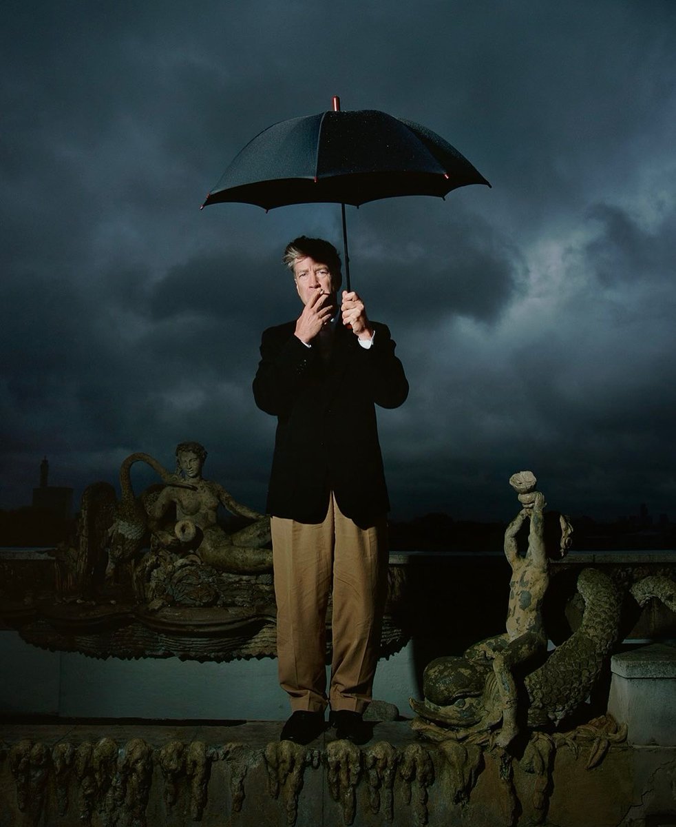 David Lynch at London’s Dorchester Hotel (1999). Photo by Richard Ansett