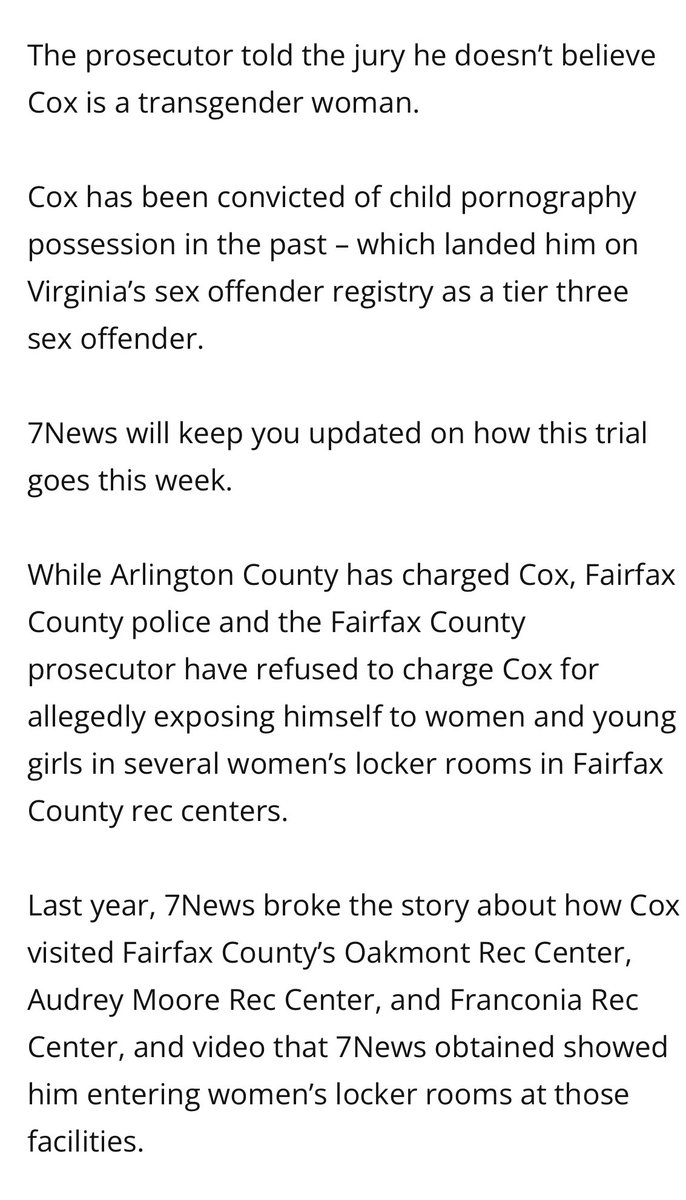 THIS IS ‘TRANS RIGHTS’ IN LAW. A sex offender w/ CSAM on his devices was allowed to systematically go into multiple local rec centers to expose himself and masturbate at women &amp; girls! Bc of his verbal denial of his sex, Self ID laws PROTECT HIM from indecent exposure charges!