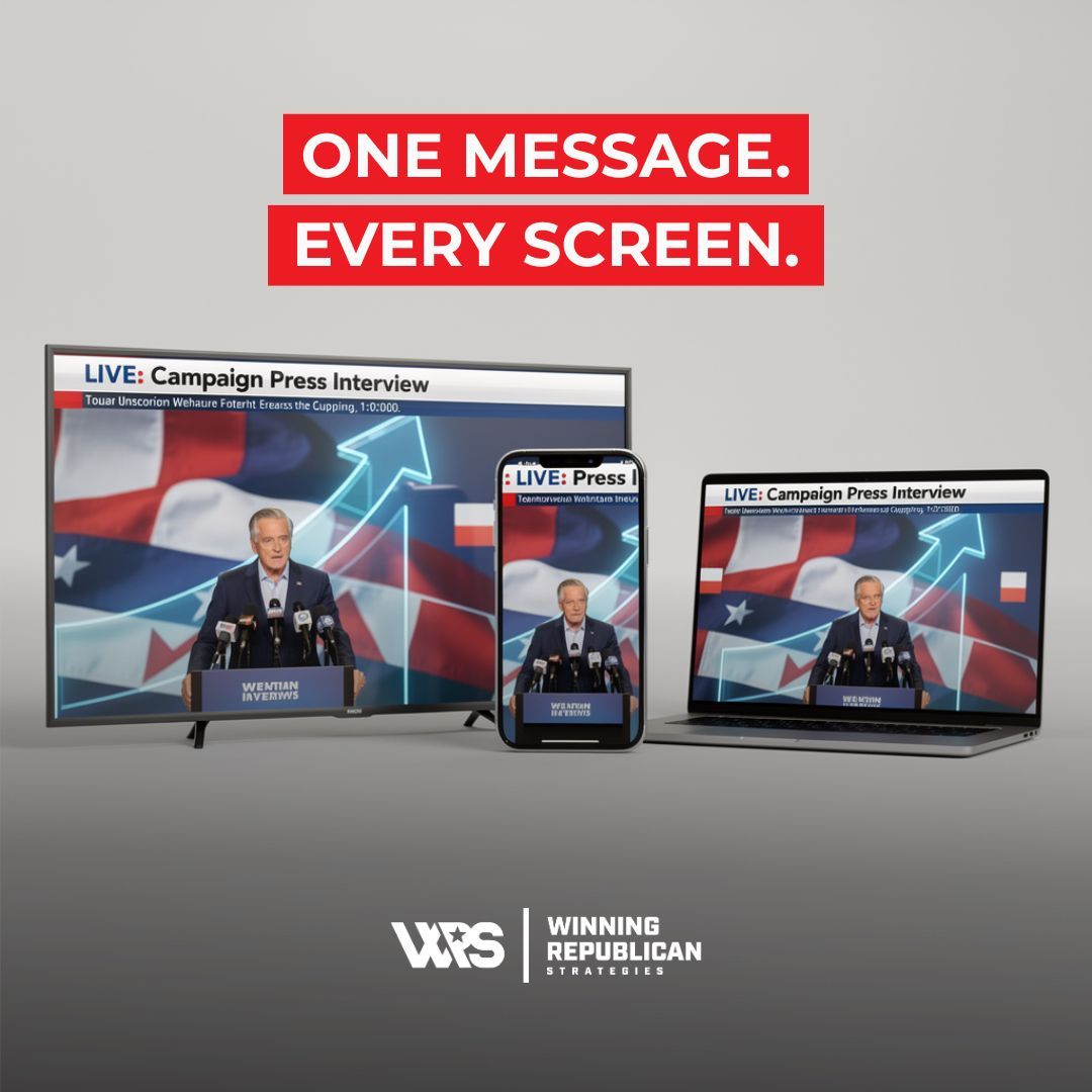 The strongest campaigns align broadcast and digital.📺🎥🤳🏼
WRS blends traditional TV ads with online reinforcement for one clear, repeating message voters remember.🤔🗳️