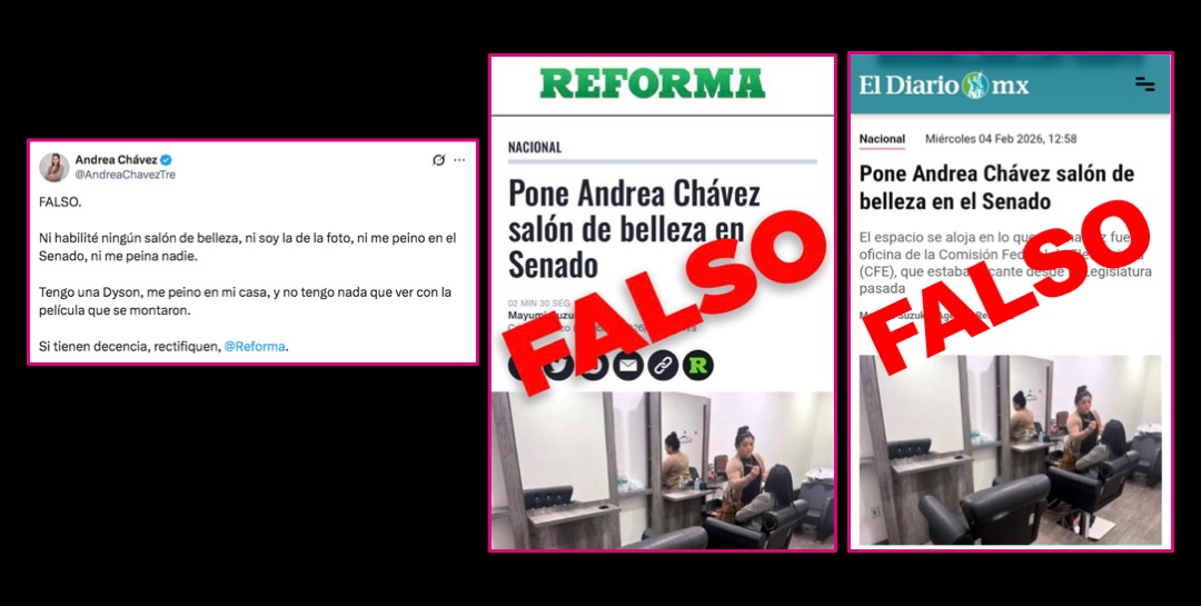 🔴 Reforma y El Diario, medios pagados por <a href="/MaruCampos_G/">Maru Campos</a>, publican nota falsa para difamar a <a href="/AndreaChavezTre/">Andrea Chávez</a>.

—“Si tienen decencia, deben rectificar”. El Diario recibió $205 millones de la panista y Reforma recién obtuvo un contrato por $6 millones.

👉 zonafree.mx/2026/02/04/ref…