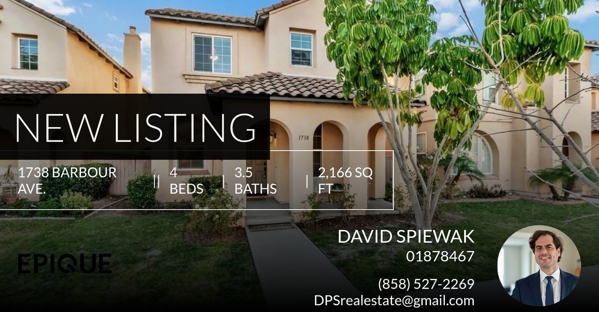 DavidSpiewak's tweet photo. 📍 New Listing Alert 📍 1738 Barbour Ave. Chula Vista, California 91913. For more information visit https://t.co/R18kkuwh2u https://t.co/H9SkVSvvIm https://t.co/m1goDpWy21