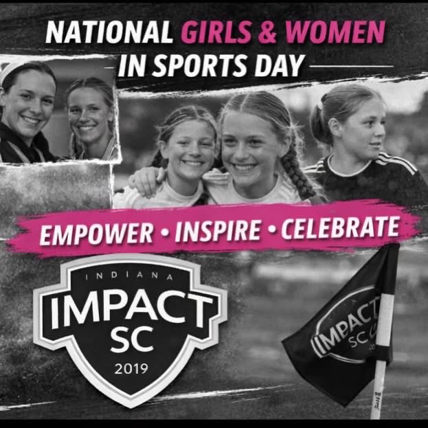 Happy National Girls and Women in Sports Day from Impact SC!  We are proud to support
and empower our coaches and athletes at every stage of their journey #NGWSD #LadyImpact #SheCanPlay #SheCanCoach 💪