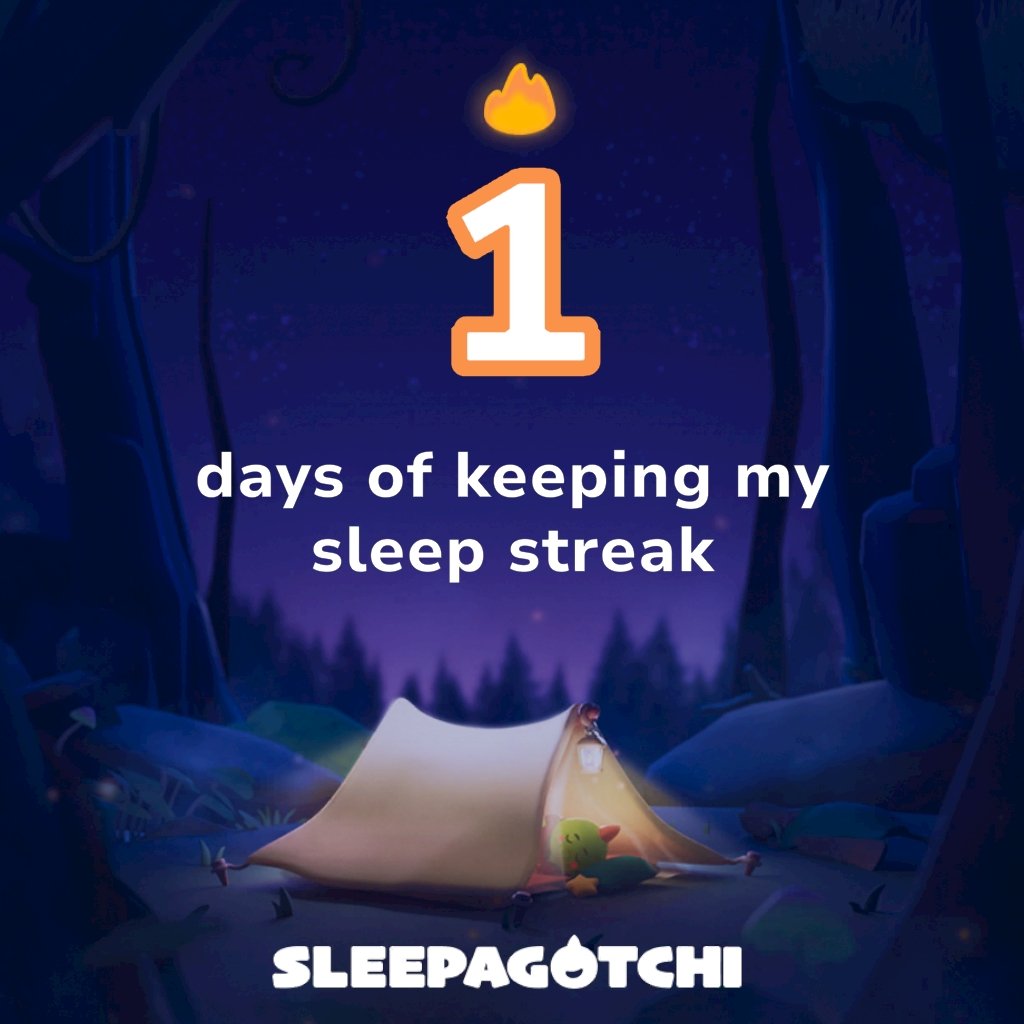 Got a sleep streak and vSLEEP!
Join me on Sleepagotchi.
sleepagotchi.com