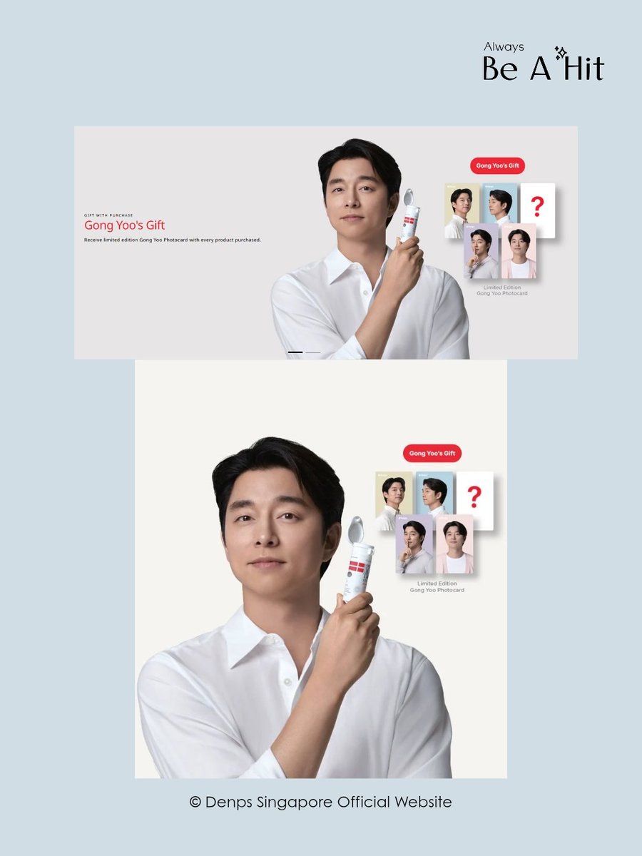 always_beahit's tweet photo. Don't miss Denps X Watsons event!
With every purchase of any purchase of Denps product(s) at Watsons stores in Singapore, you'll receive 1 random limited edition Gong Yoo Photocard (5 different designs) and a TruVitamin 7-Day Pack (worth S$25).
#Gongyoo #공유 #Denps #덴프스 https://t.co/Gb8sfnNRBe