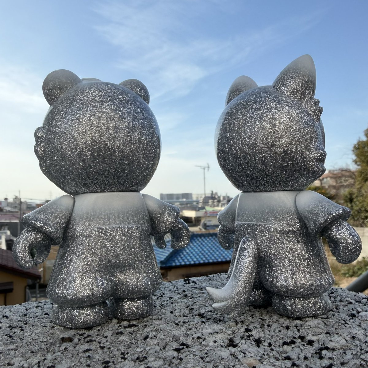 FunkyGeek_JP モモジロウ&タローマル 白銀 小江戸玩具ソフビまつりで