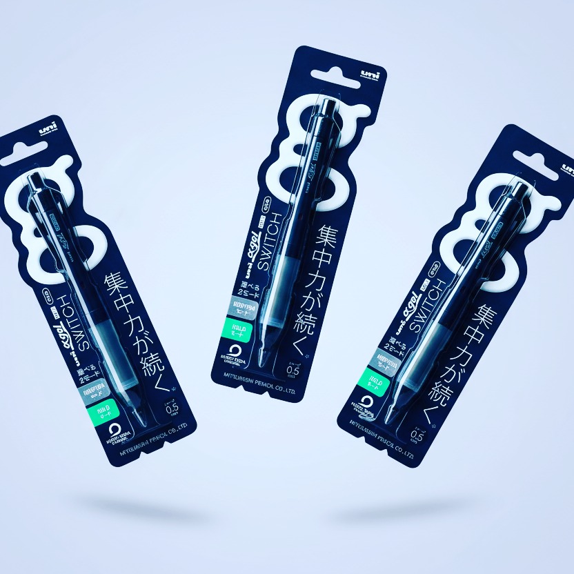 WildColorz's tweet photo. Uni Alpha-Gel Switch Mechanical Pencil

- Switch Mode: Toggle between sharp Kuru Toga rotation or stable Hold mode.
- The Grip: Famous shock-absorbing Alpha-Gel for zero hand fatigue during long grinds.
- The Build: Sleek, pro-tier engineering https://t.co/RfUfC7njtb