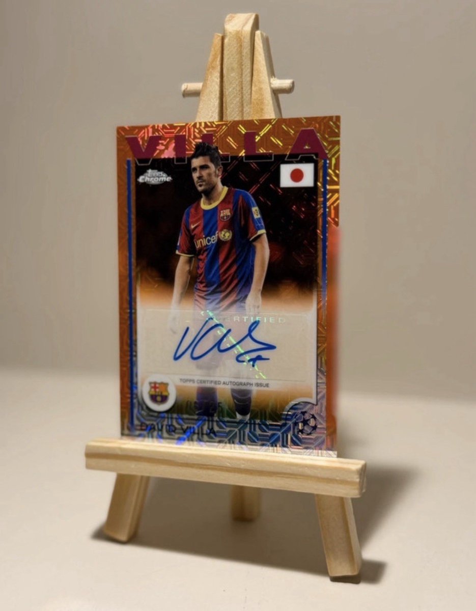 2022-23 Topps Chrome FC Barcelona Team Set David Villa