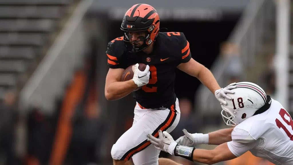 After a great conversation with <a href="/SVerbit/">Stephen Verbit</a>, I’m blessed to announce I’ve received an offer from Princeton University!! <a href="/PrincetonFTBL/">Princeton Football</a> <a href="/CoachBobSurace/">Bob Surace '90</a> <a href="/Coach_Flinn/">Brian Flinn🤫</a> <a href="/missionfootball/">MissionViejoFootball</a> <a href="/diablocjohnson/">Chad Johnson</a>
